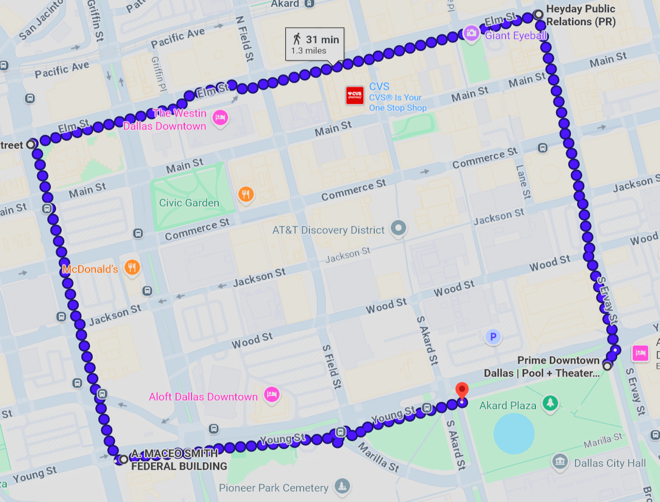 March Route